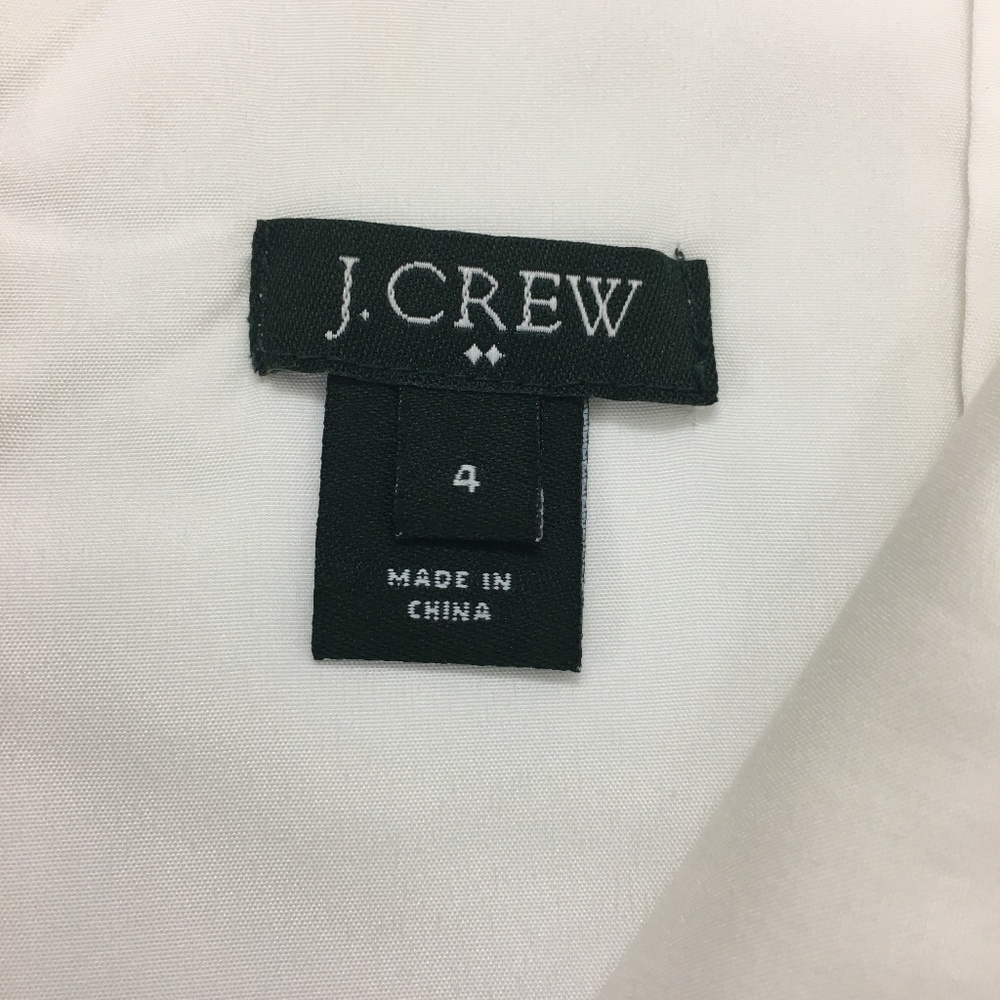 🎊🌸🎉HP🎊🎉💕J. Crew Ivory V-neck dress Sz 4 - Picture 7 of 8